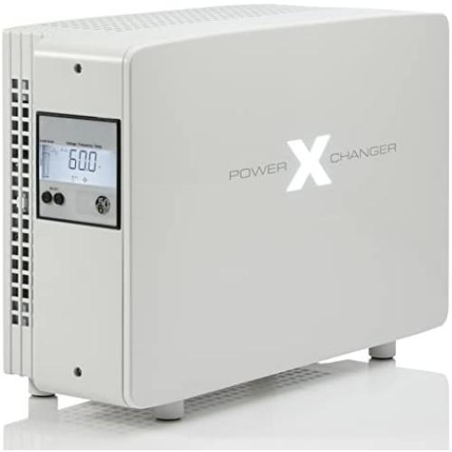 Voltage & Frequency Converter & Transformer - PowerXchanger X-15 (White) Designer Series - Smart, Sealed, Solid-State Electronics, 15 Amps (1800 Watts) Continuous Power, UL, CE, FCC & IEC Standards