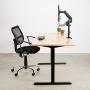 VIVO Black Heavy Duty Articulating Single Pneumatic Spring Arm Desk Mount Stand, Fits Standard and Large Ultrawide Monitor Screen up to 35 inches with Maximum VESA 200x100, STAND-V101H