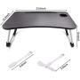 Slendor Laptop Desk Foldable Bed Table Folding Breakfast Tray Portable Lap Standing Desk Notebook Stand Reading Holder for Bed/Couch/Sofa/Floor