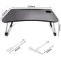 Slendor Laptop Desk Foldable Bed Table Folding Breakfast Tray Portable Lap Standing Desk Notebook Stand Reading Holder for Bed/Couch/Sofa/Floor
