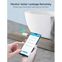 Govee WiFi Water Sensor, 100dB Adjustable Audio Alarm and Smart App Alerts, Leak and Drip Alert with Email, for Home, Basement