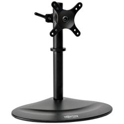 Tripp Lite Single Monitor Mount Stand, Swivel & Tilt, 10-32 Inch Flat-Screen Displays, Desktop Mount, Black (DDR1032SE)