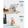 Upgraded Aluminum Cell Phone Stand, OMOTON C1 Durable Cellphone Dock with Protective Pads, Smart Stand Designed for iPhone 11 Pro Max XR XS 8 Plus 7 SE, iPad Mini, Android Phones,Grey