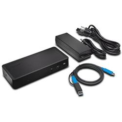 Kensington SD4700P USB-C or USB-A - 60W PD - Dual Display Docking Station with Power Delivery for Windows PCs, Surface Pro, Surface Laptops, and MacBooks - TAA Compliant (K38240NA)
