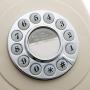 GPO 746 Push-Button 1970S-Style Retro landline Phone - Curly Cord Authentic Bell Ring - Ivory