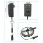 AspenTek DC 12V Power Supply Adapter with Inline on off Switch for Small Led Light Strips,Led Rigid Bars,Led Tape lights, Under Cabinet Lighting and Small Household Electronics, Output 1000mA, 12 Watt Max