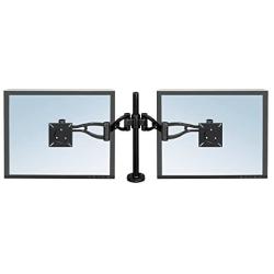 Fellowes Professional Series Depth Adjustable Dual Monitor Arm (8041701), Black