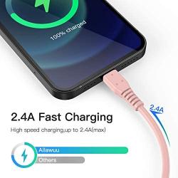 iPhone Charger Cable 3FT 5Pack,Lightning Cable 3 Foot Cord Sync USB Fast Charging Cord Compatible with iPhone 11/11 Pro/Pro Max/SE/X/XS Max/XR/8/8 Plus/7/7 Plus/iPad(Pink)