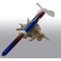 Portable fan with Ballpoint pen - Multi-function electronic Fan pen Make Cool summer for office and students (RAINBOW)