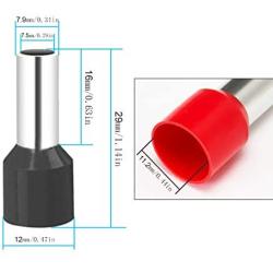 70PCS 4 Gauge Ferrule Connectors End Terminal Insulated Ferrule .Work Great for 4 Gauge Car amp. Clean Install. Widely Used in Electronics, Communication Equipment. (Black+Red)