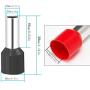 70PCS 4 Gauge Ferrule Connectors End Terminal Insulated Ferrule .Work Great for 4 Gauge Car amp. Clean Install. Widely Used in Electronics, Communication Equipment. (Black+Red)