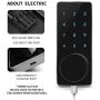 Door Lock WiFi,Smart Lock,Smart Electronic Door Lock with keyless,Touchscreen,Mechanical Keys Enabled Auto Lock Alarm Technology for Home,Hotel,Apartment and Office (with WiFi)