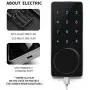 Door Lock WiFi,Smart Lock,Smart Electronic Door Lock with keyless,Touchscreen,Mechanical Keys Enabled Auto Lock Alarm Technology for Home,Hotel,Apartment and Office (with WiFi)