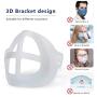 3D Face Mask Bracket Silicone Mask Bracket Internal Holder Frame,Inner Support Frames,Comfortable Breathing,Nose Smoothy, Lipstick Protection 10pcs