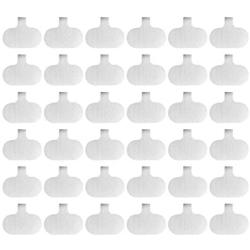 Cable Labels by Wrap-It Storage, Oval, White (36 Pack) Write On Cord Labels, Wire Labels, Cable Tags and Wire Tags for Cable Management and Identification for Electronics, Computers and More