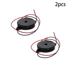 Fielect 2Pcs DC 5V 80dB Electronic Buzzer Passive Piezo Buzzer Electronic Buzzerphone Beep Tone Speaker Alarm