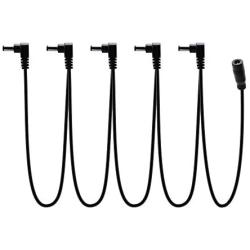 SONICAKE 9V DC 5-Way Right Angle Plug Daisy Chain Power Cable for Guitar Pedals