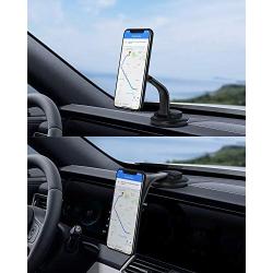 AUKEY Phone Holder for Car 360 Degree Rotation Dashboard Magnetic Car Phone Mount Compatible with iPhone 11 Pro Max / 11 / XS Max/XS / 8/7, Samsung Galaxy S10+, Google Pixel 3 XL, and More