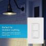 Lutron Caseta Smart Home Switch with Wallplate, Works with Alexa, Apple HomeKit, and Google Assistant | 5-Amp, for Ceiling and Exhaust Fans, LED Bulbs, Incandescent and Halogen | PDW-5ANS-WH-A | White