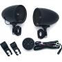 Kuryakyn 2713 MTX Road Thunder Weather Resistant Motorcycle Speakers: 100 Watt Handlebar Mounted Audio Speaker Pods with Bluetooth Audio Controller, Satin Black