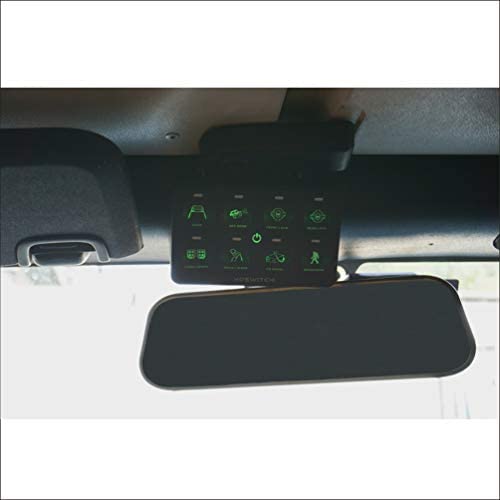 Voswitch JK100 Overhead Programmable Switch Panel Power Control System for Jeep Wrangler JK JKU 2007-2018