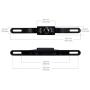 Car Rear View Camera Lexxson Waterproof High Definition Color Wide Viewing Angle License Plate with 7 Infrared Night Vision LED LRZ0314-Plus