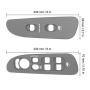 2Pcs New Window Switch Bezel,Driver & Passenger Side, Taupe Switch Panel Set for 2002-2010 Dodge Ram 1500 2500 3500