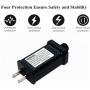 29V 13W LED Power Supply, TS-13W29V LED Transformer Raintight IP44 US Plug Adapter, Seasonal-Use LED Driver for LED String Light, Holiday Lighting