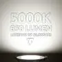 TORCHSTAR Basic Series 10W 4 Inch Low Profile Ultra-Thin Recessed Ceiling Light with Junction Box, 5000K Daylight Dimmable Can-Killer Downlight, 650lm 80W Eqv. ETL and Energy Star, Pack of 4