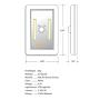 Dimmable AAA Battery Included COB LED Cordless Light Switch, Adjustable Brightness, Tap Light, Battery Operated LED Night Lights, 3 AAA Batteries & Adhesive Strips Included, White Color