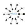UCTRONICS 5x20mm 125V 5A Fast-Blow Cartridge Glass Fuses with Plastic Box [10 Pack]