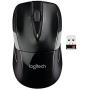 Logitech M525 Wireless Mouse – Long 3 Year Battery Life, Ergonomic Shape for Right or Left Hand Use, Micro-Precision Scroll Wheel, and USB Unifying Receiver for Computers and Laptops, Black/Gray
