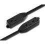Extension Cord 6 Feet Flat Plug / Wire, Multi Outlet - 3 Prong Angled Plug Extension Cord - Black