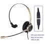 2.5mm Telephone Headset with Noise Cancelling Microphone for Jabra Cisco Polycom Panasonic Zultys Gigaset Including 3.5mm Connector for Mobiles
