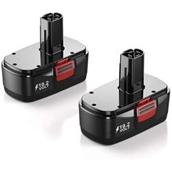 2 Packs 19.2Volt 3.8Ah Replacement Battery compatible for Craftsman DieHard C3 315.115410 315.11485 130279005 1323903 120235021 11375 11376 Cordless Drills