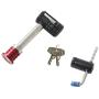 Master Lock 1669DAT - 5/8in (16mm) Stainless Steel Barbell Extended Length Receiver Lock with SS Adjustable Coupler Latch Lock Keyed Alike