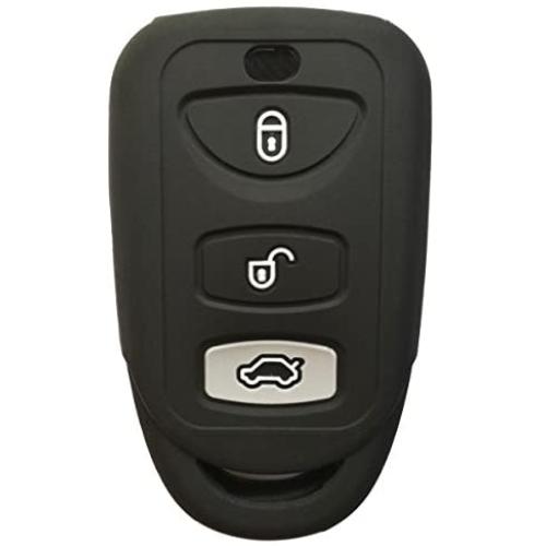 Coolbestda Silicone 3buttons Smart Key Fob Remote Cover Case Protector Holder Keyless Entry for Hyundai Elantra Genesis Sonata Kia Sorento Forte Optima Rondo Spectra