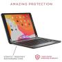 Brydge 10.2 Wireless Keyboard Compatible with iPad (8th Gen, 2020& 7th Gen, 2019), Backlit Keys, Long Battery Life (Space Gray)