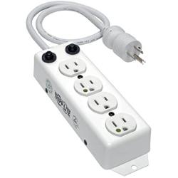 Tripp Lite Medical-Grade Power Strip, 4 15A Hospital-Grade Outlets, 7ft. Cord, UL 1363A, (PS-407-HG-OEM)