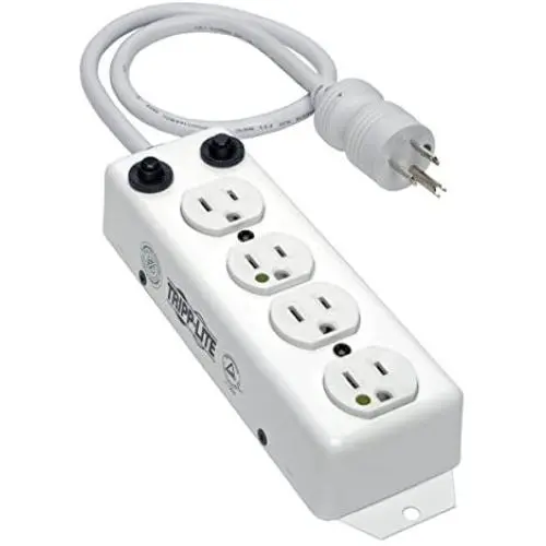 Tripp Lite Medical-Grade Power Strip, 4 15A Hospital-Grade Outlets, 7ft. Cord, UL 1363A, (PS-407-HG-OEM) Tripp Lite Medical-Grade Power Strip, 4 15A Hospital-Grade Outlets, 7ft. Cord, UL 1363A, (PS-407-HG-OEM)