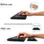 Holilife Memory Foam Set Keyboard Wrist Rest Pad & Mouse Wrist Rest Support,Ergonomic Design for Office,Home Office,Laptop,Desktop Computer,Gaming Keyboard,Black Marble