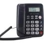 JeKaVis J-P50 Desk Corded Landline Phone for Small Business and Home, 40dB Amplified Ringer for Seniors Elderly Support Hands-Free Calling, SOS Emergency Speed Dial (Black)