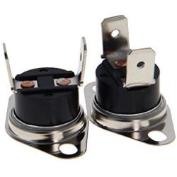 Fielect 2Pcs KSD301 Thermostat 105°C/221°F Normal Closed N.C Adjust Snap Disc Limit Control Switch Microwave Thermostat Thermal Switch