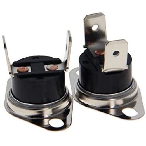 Fielect 2Pcs KSD301 Thermostat 105°C/221°F Normal Closed N.C Adjust Snap Disc Limit Control Switch Microwave Thermostat Thermal Switch
