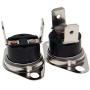 Fielect 2Pcs KSD301 Thermostat 105°C/221°F Normal Closed N.C Adjust Snap Disc Limit Control Switch Microwave Thermostat Thermal Switch