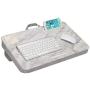 LapGear Elevation Lap Desk with Booster Cushion -White Marble - Fits up to 17.3 Inch Laptops - Style No. 87966