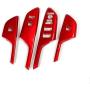 BOYUER 4PCS Window Switch Decoration Decal Frame Cover Panel Trim Door Handle Armrest Trim for Honda Civic 2016 2017 2018 2019 2020(RED) BOYUER 4PCS Window Switch Decoration Decal Frame Cover Panel Trim Door Handle Armrest Trim for Honda Civic 2016 2017 2018 2019 2020(RED)