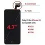 for iPhone 6S Screen Replacement Black,Drscreen LCD Touch Digitizer Complete Display for A1633, A1688, A1700,with Home Button Proximity Sensor Ear Speaker Front Camera Screen Protector and Repair Tool