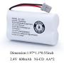 QBLPOWER BT-1007 Rechargeable Cordless Telephone Batteries Compatible with Uniden BT1007 BBTY0651101 BT904 BT-904 BT1015 BBTY0460001 BBTY0510001 BBTY0700001 Panasonic HHR-P506 HHR-P506A(Pack of 4)