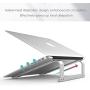 SKYZONAL Laptop Stand Aluminum Ventilated Stand Ergonomic Riser (Silver)
